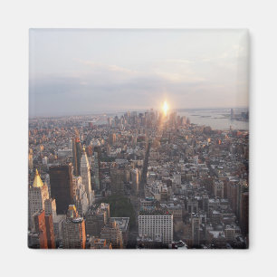 Imán Sunset sobre Manhattan
