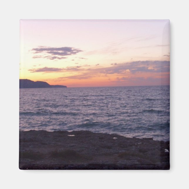 Imán Sunset Square Magnet (Frente)