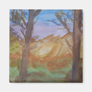 Imán Sunset Trees Magnet