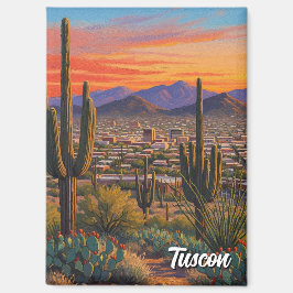 Imán Sunset Tuscon Skyline Arizona Travel