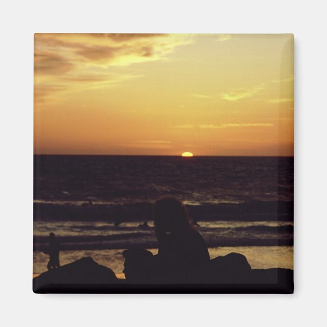 Imán Sunset Venice Beach CA. (Frente)