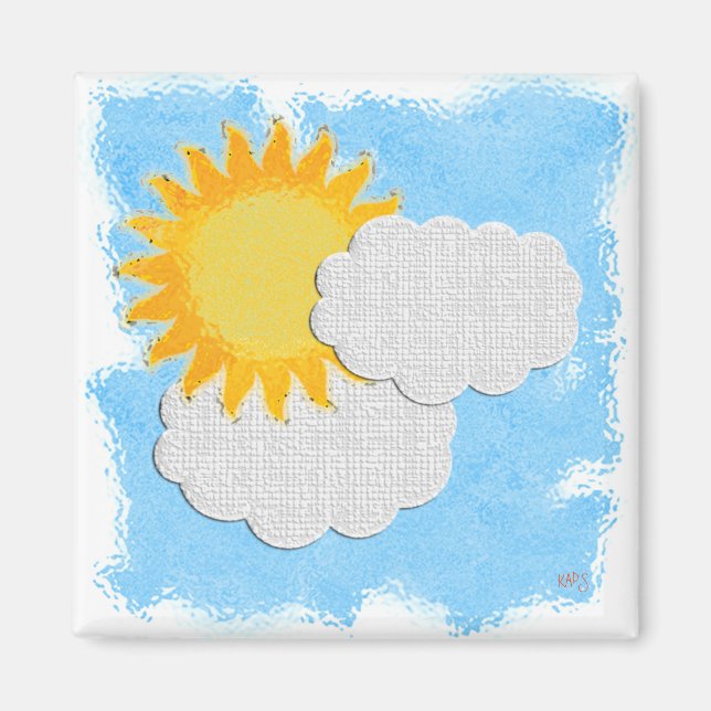 Imán Sunshine and Clouds Animado (Frente)