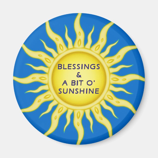Imán Sunshine Blessings Magnet (Frente)
