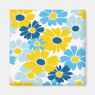 Imán Sunshine Blue Sky Blooming Daisy