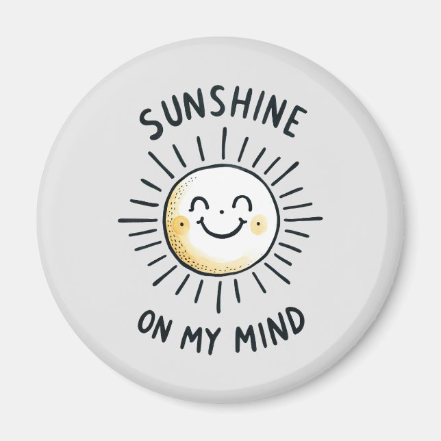 Imán Sunshine En Mi Mente (Frente)