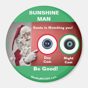 Imán SUNSHINE MAN SANTA está viendo Magnet