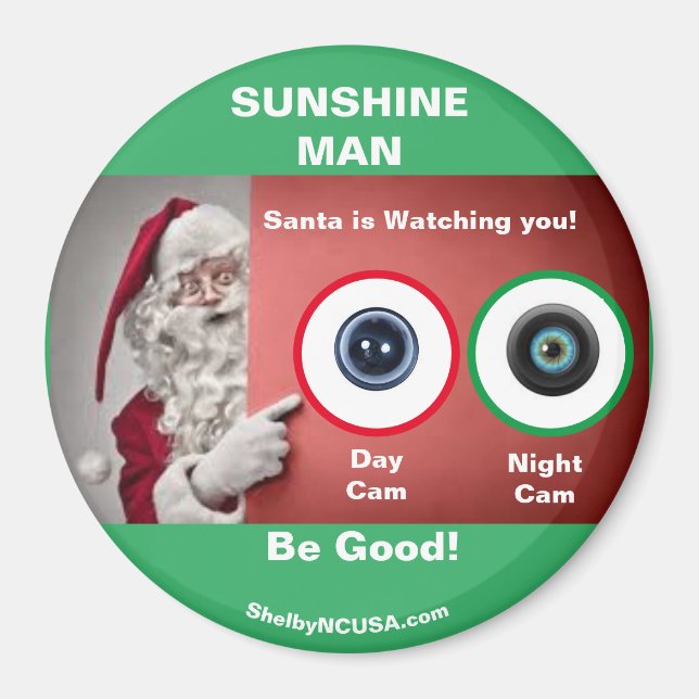 Imán SUNSHINE MAN SANTA está viendo Magnet (Frente)