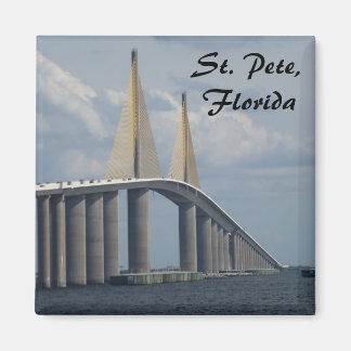 Imán Sunshine Skyway Bridge Florida Photo Magnet