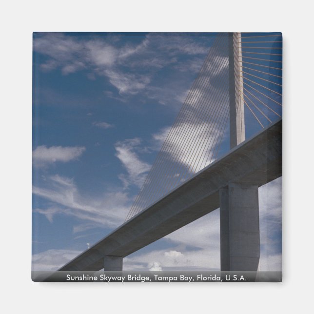 Imán Sunshine Skyway Bridge, Tampa Bay, Florida, EE.UU. (Frente)