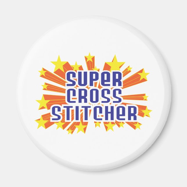 Imán Super Cross Stitcher (Frente)
