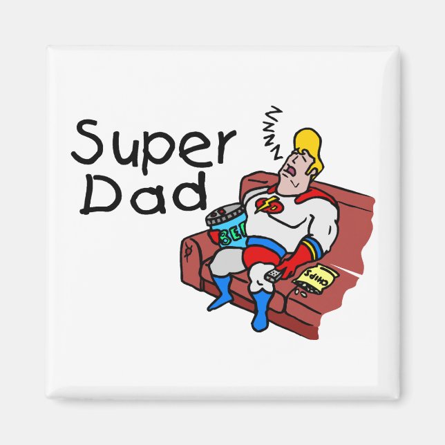 Imán Super Dad (Dormir) (Frente)