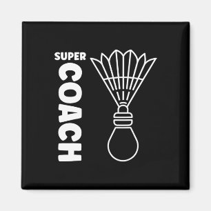 Imán Super Entrenador Badminton Sport Simple Badminton 
