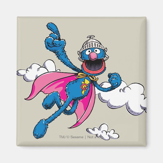 Imán Super Grover Vintage (Frente)