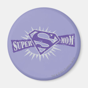 Imán Super Mom Purple Starburst