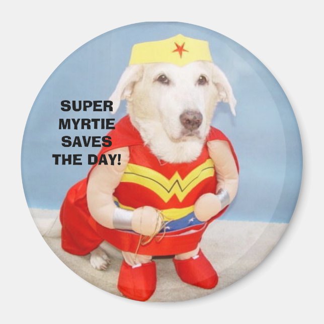 IMÁN ¡SUPER MYRTIE AHORRA EL DÍA! (Frente)