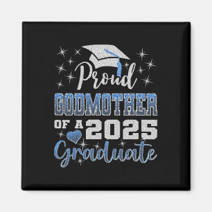Imán Super Orgullosa Madrina De 2025 Graduada Impresion