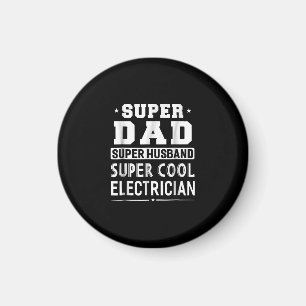 Imán Super papá Super Husband Super Electrician