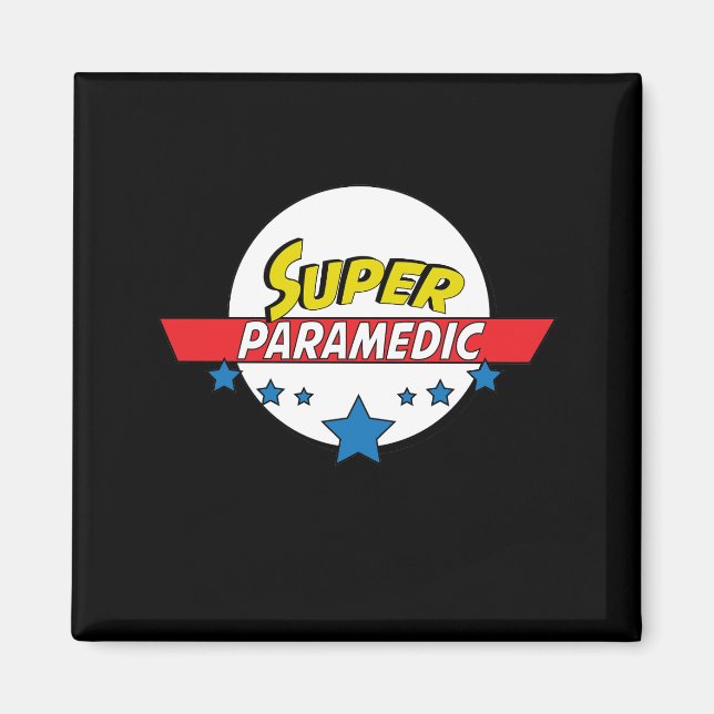 Imán Super paramédico, #paramédico (Frente)