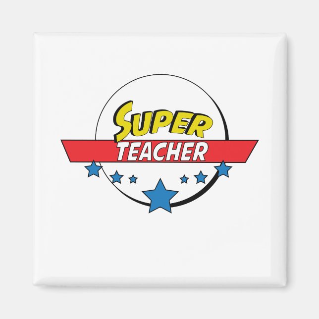 Imán Super profesor, (Frente)