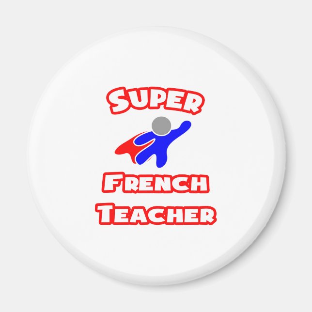 Imán Súper profesor de francés (Frente)