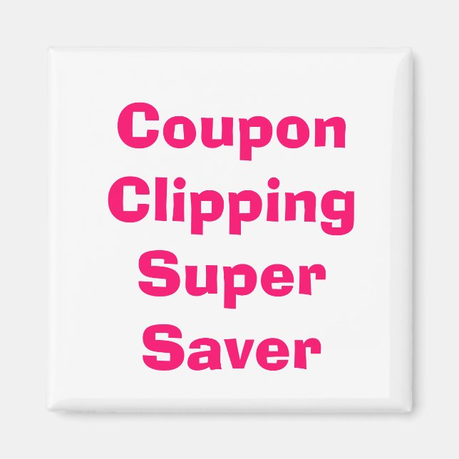 Imán Super Saver de recorte de cupones (Frente)