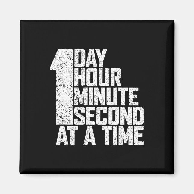 Imán Superar la adicción un día hora y segundo a la (Frente)