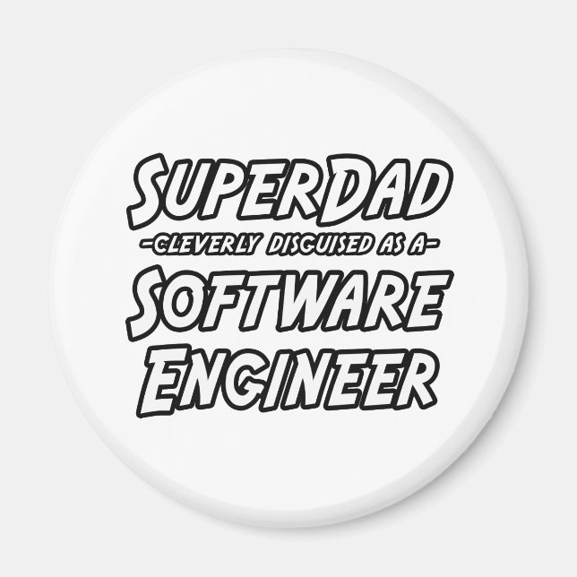 Imán SuperDad... Ingeniero de software (Frente)