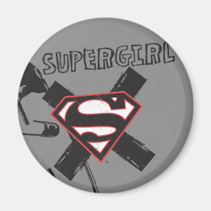 Imán Supergirl Black Safety Pins