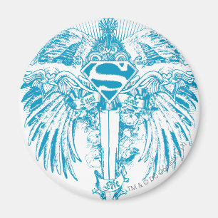Imán Supergirl Blue Wings