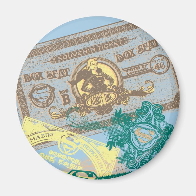 Imán Supergirl Box Seat Blue (Frente)