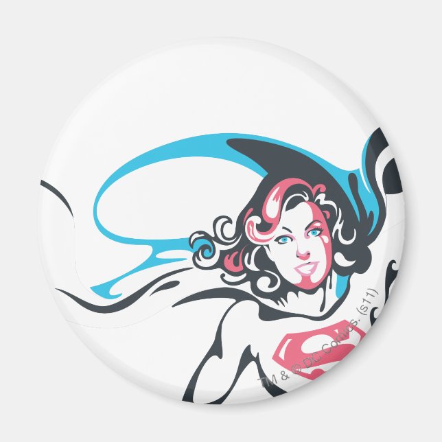 Imán Supergirl Color Splash Pose 2 (Frente)