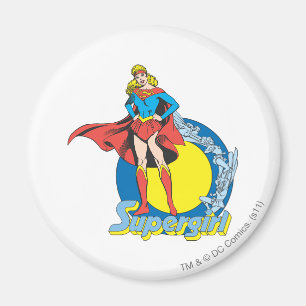 Imán Supergirl con logotipo