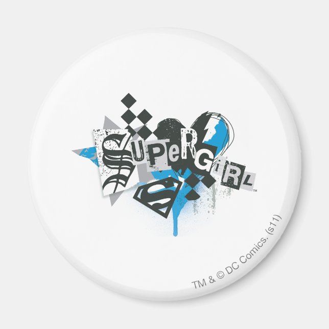 Imán Supergirl derrames y splatt (Frente)