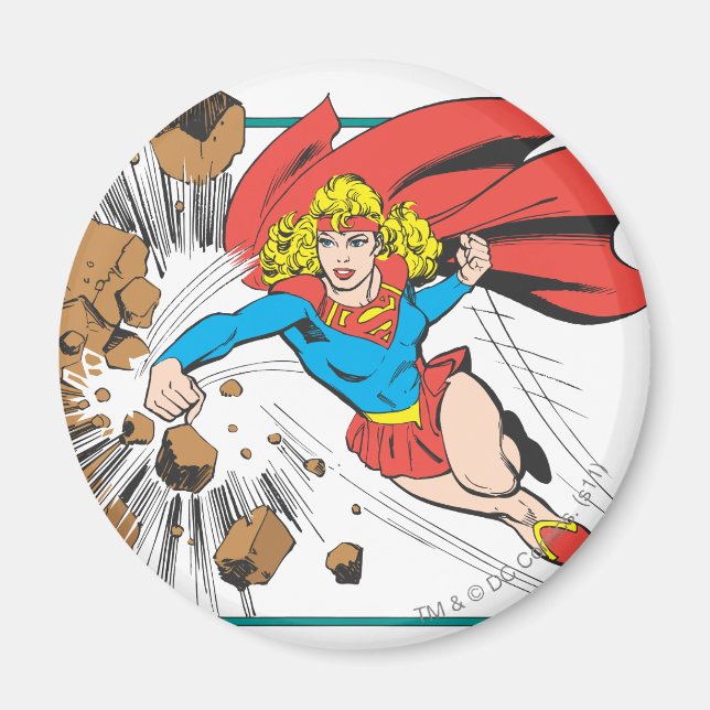 Imán Supergirl destruye Boulder (Frente)