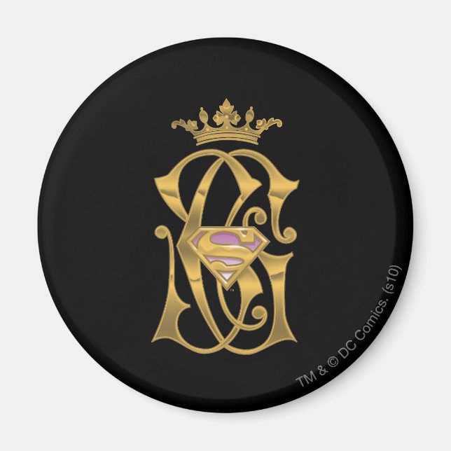 Imán Supergirl Gold Crown (Frente)