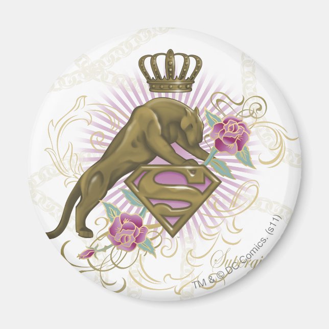 Imán Supergirl Golden Cat 4 (Frente)