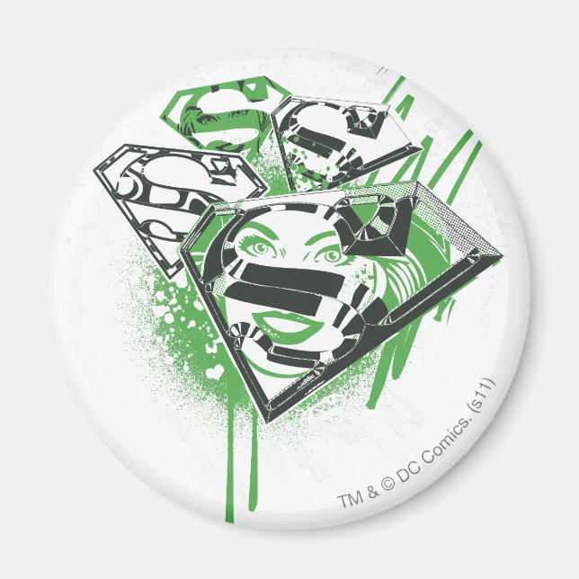 Imán Supergirl Green Spills (Frente)