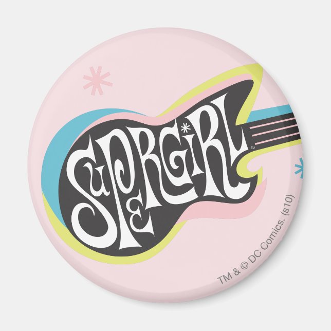 Imán Supergirl Guitar (Frente)