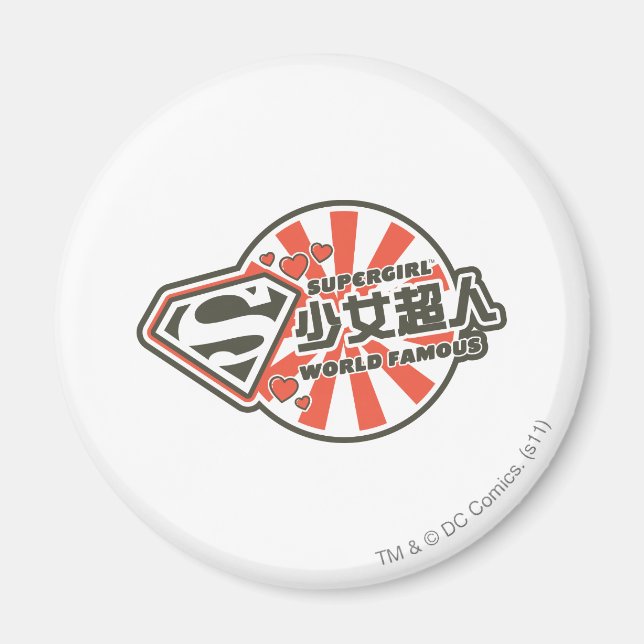 Imán Supergirl J-Pop 13 (Frente)