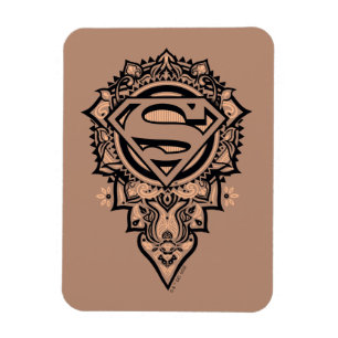 Imán Supergirl Mandala Graphic
