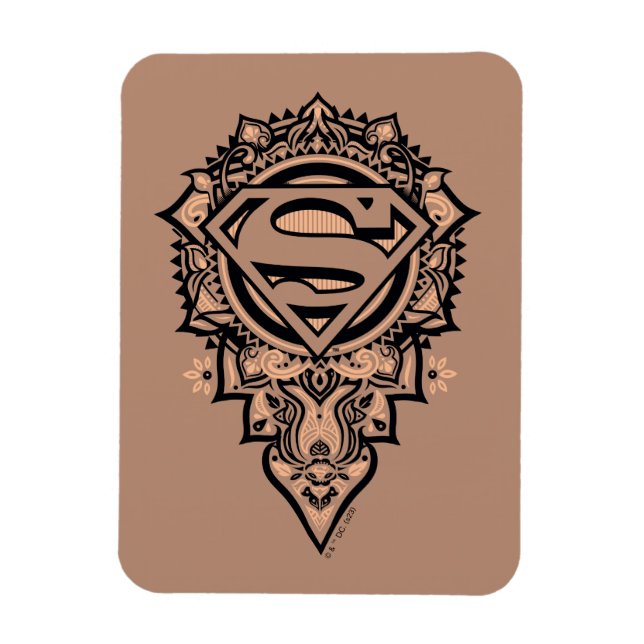 Imán Supergirl Mandala Graphic (Vertical)