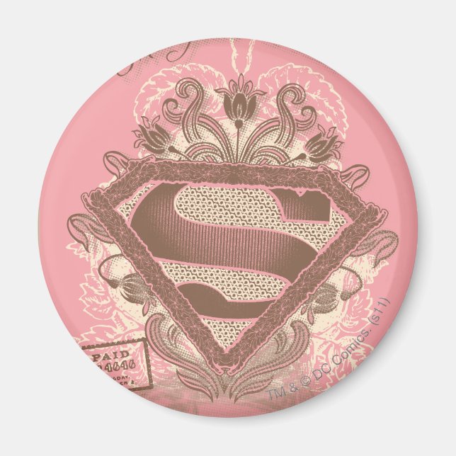 Imán Supergirl Metropolis Ballet Pink (Frente)