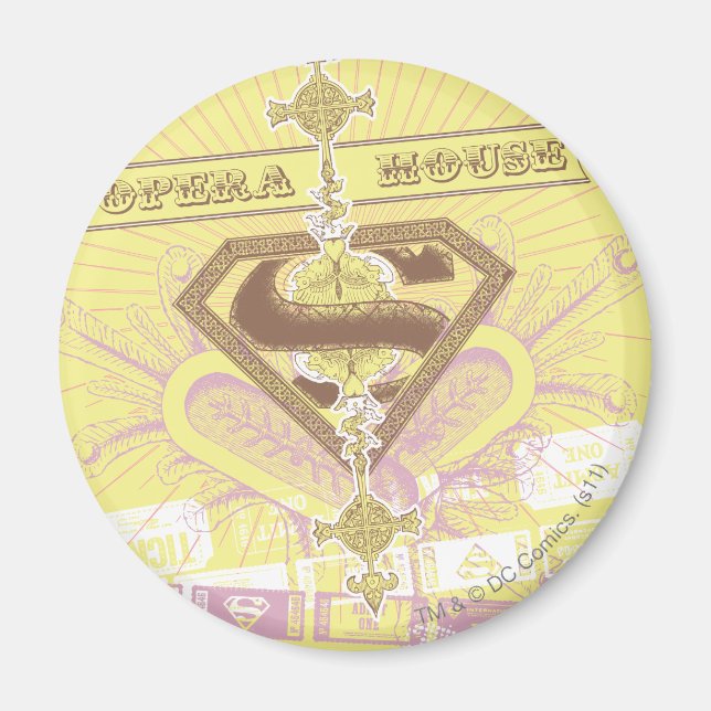 Imán Supergirl Ópera House Yellow (Frente)