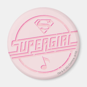 Imán Supergirl Pink Music Note