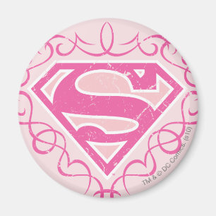 Imán Supergirl Pink Strips