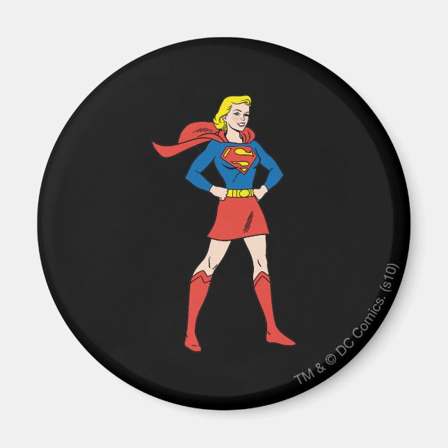 Imán Supergirl Pose 7 (Frente)
