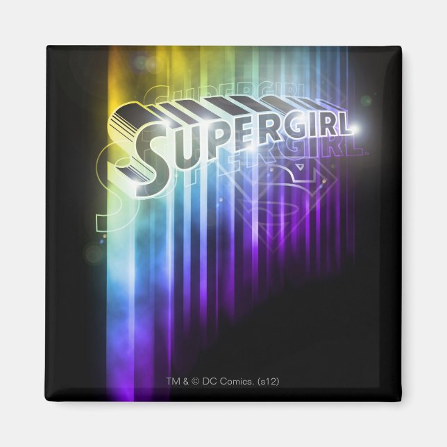 Imán Supergirl Rainbow (Frente)