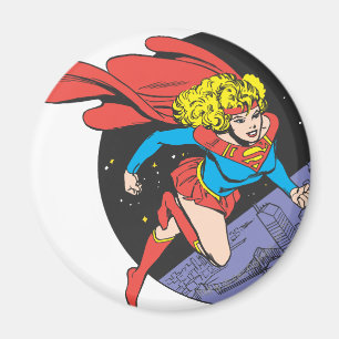 Imán Supergirl salta en espacio
