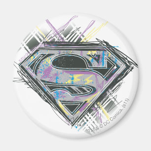 Imán Supergirl Scribbles Logo