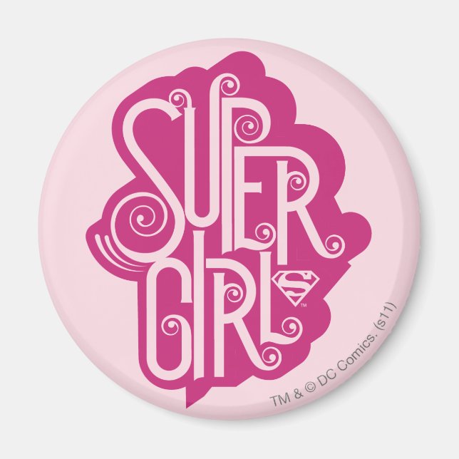 Imán Supergirl Swirl 1 (Frente)